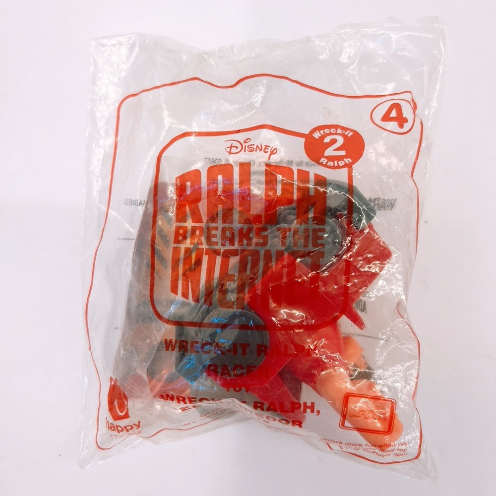 McDonald's‎ 2018 Happy Meal Toy #4 Ralph Breaks the Internet Wreckit Racer New